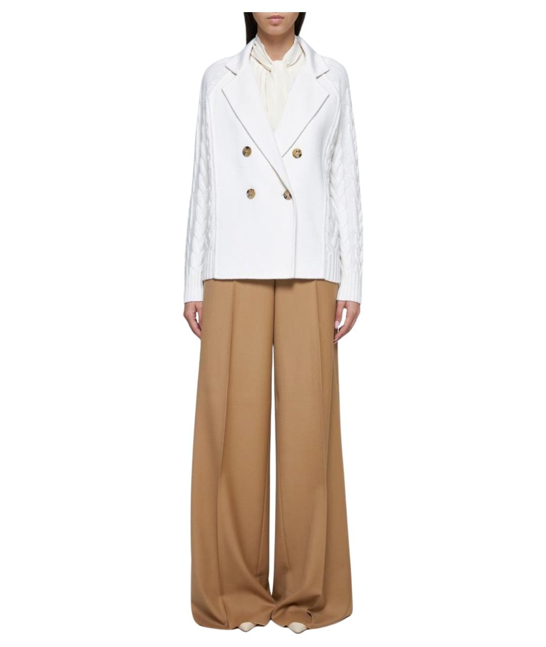 MAX MARA Белый шерстяной кардиган, фото 2