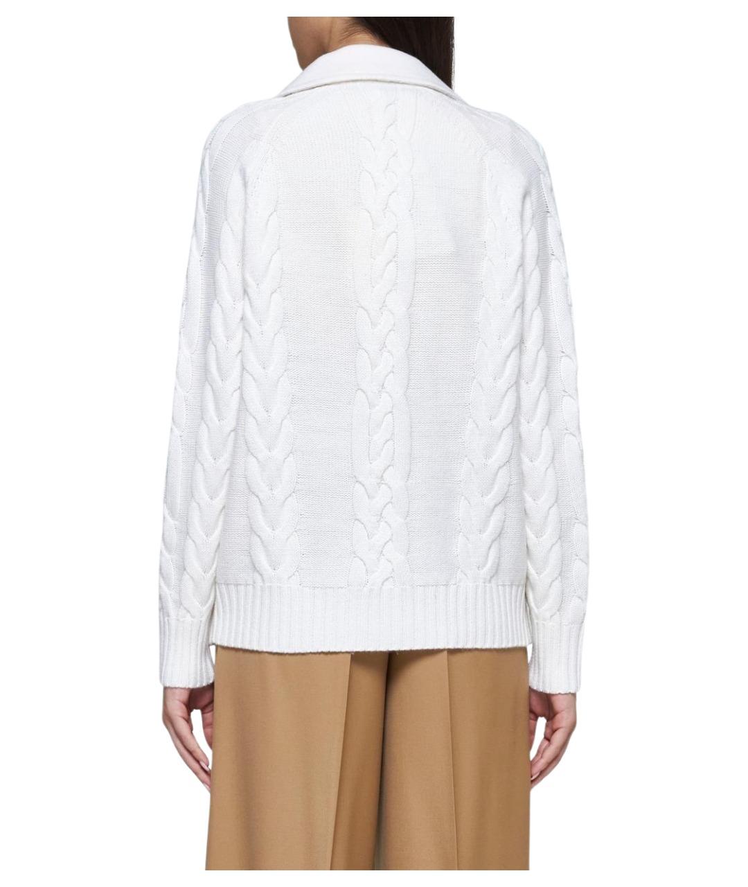 MAX MARA Белый шерстяной кардиган, фото 4