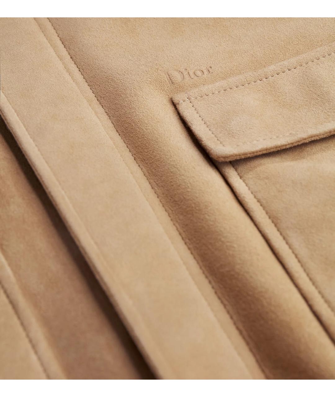 CHRISTIAN DIOR Бежевая замшевая куртка, фото 3