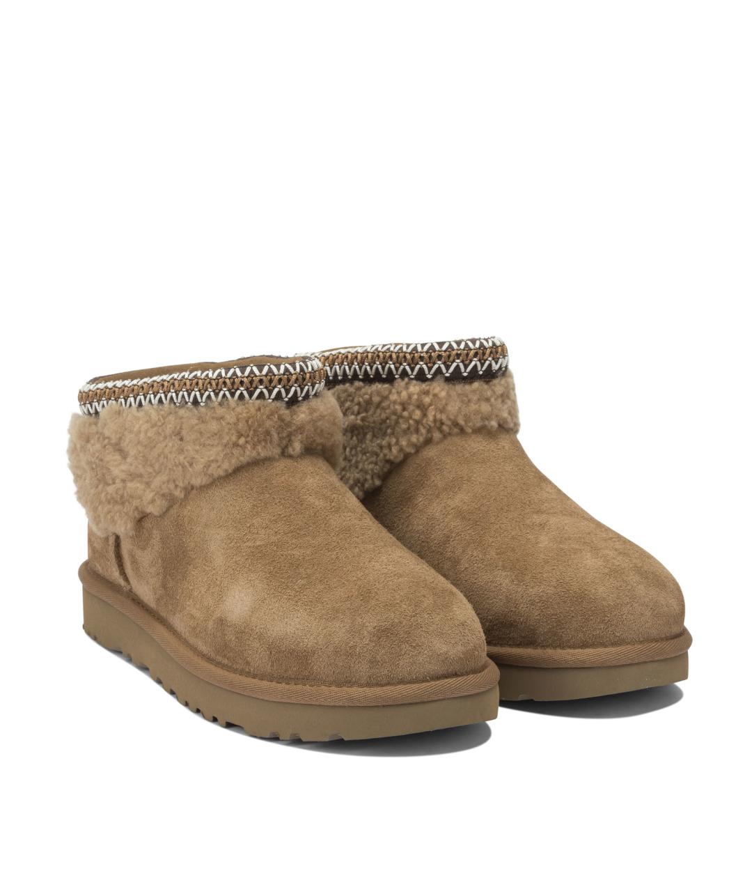 UGG AUSTRALIA Коричневые замшевые ботинки, фото 2