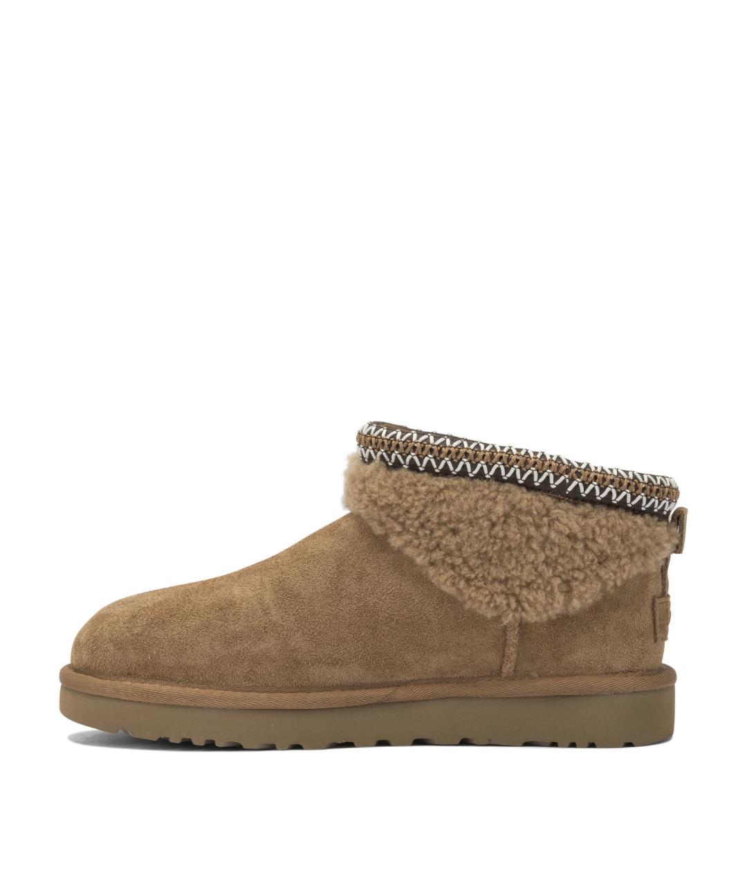 UGG AUSTRALIA Коричневые замшевые ботинки, фото 3