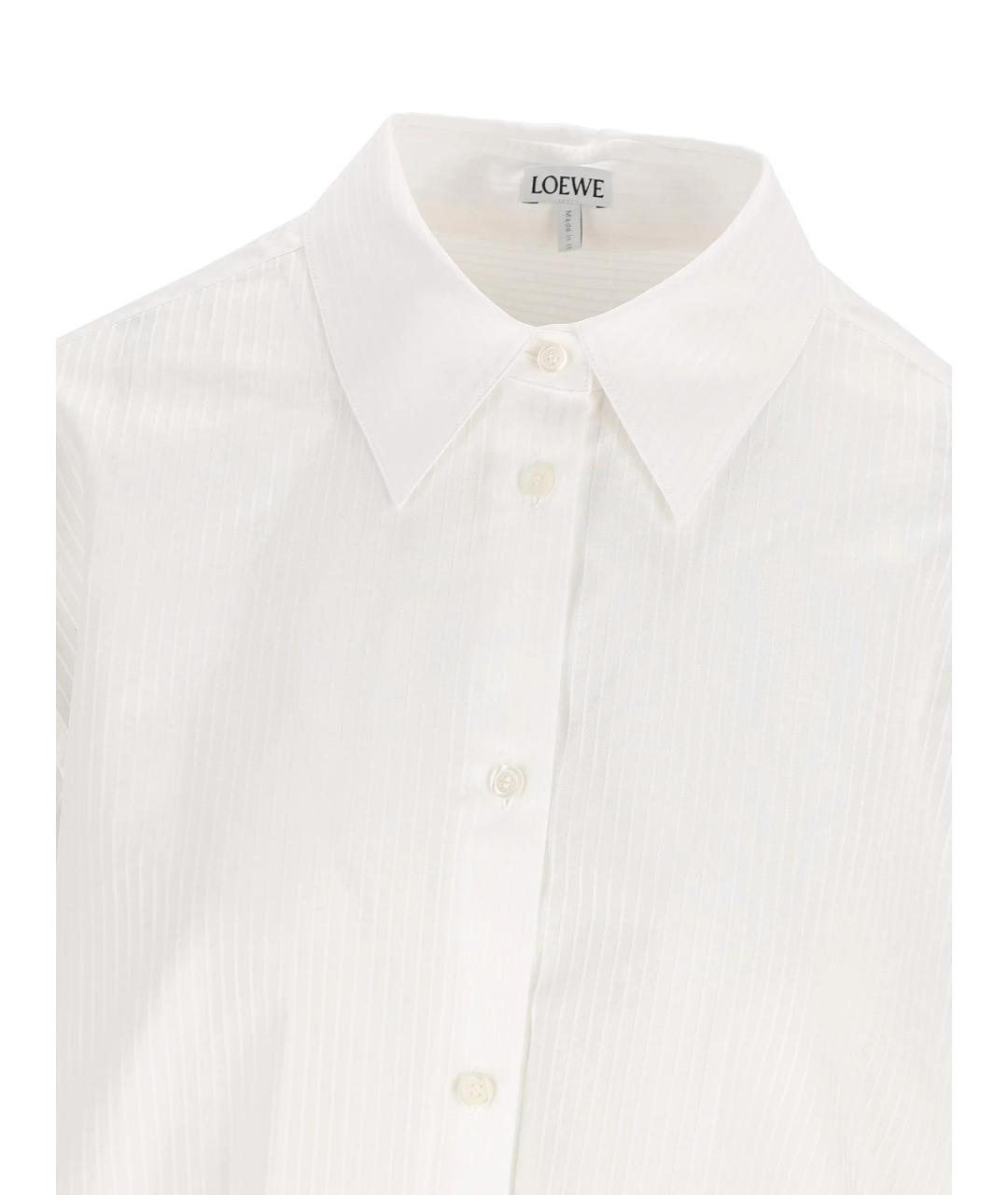 LOEWE Белая хлопковая рубашка, фото 4