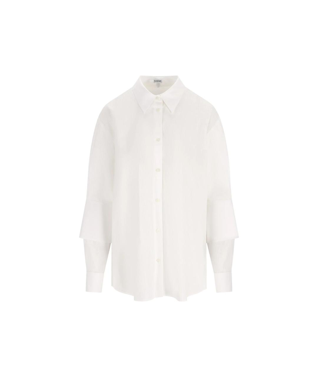 LOEWE Белая хлопковая рубашка, фото 1