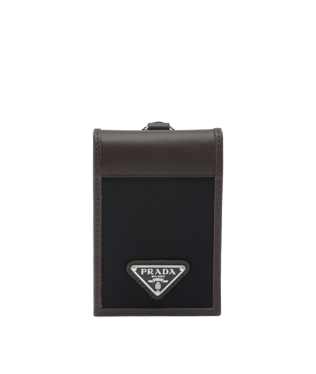 PRADA Черный кожаный кардхолдер, фото 1