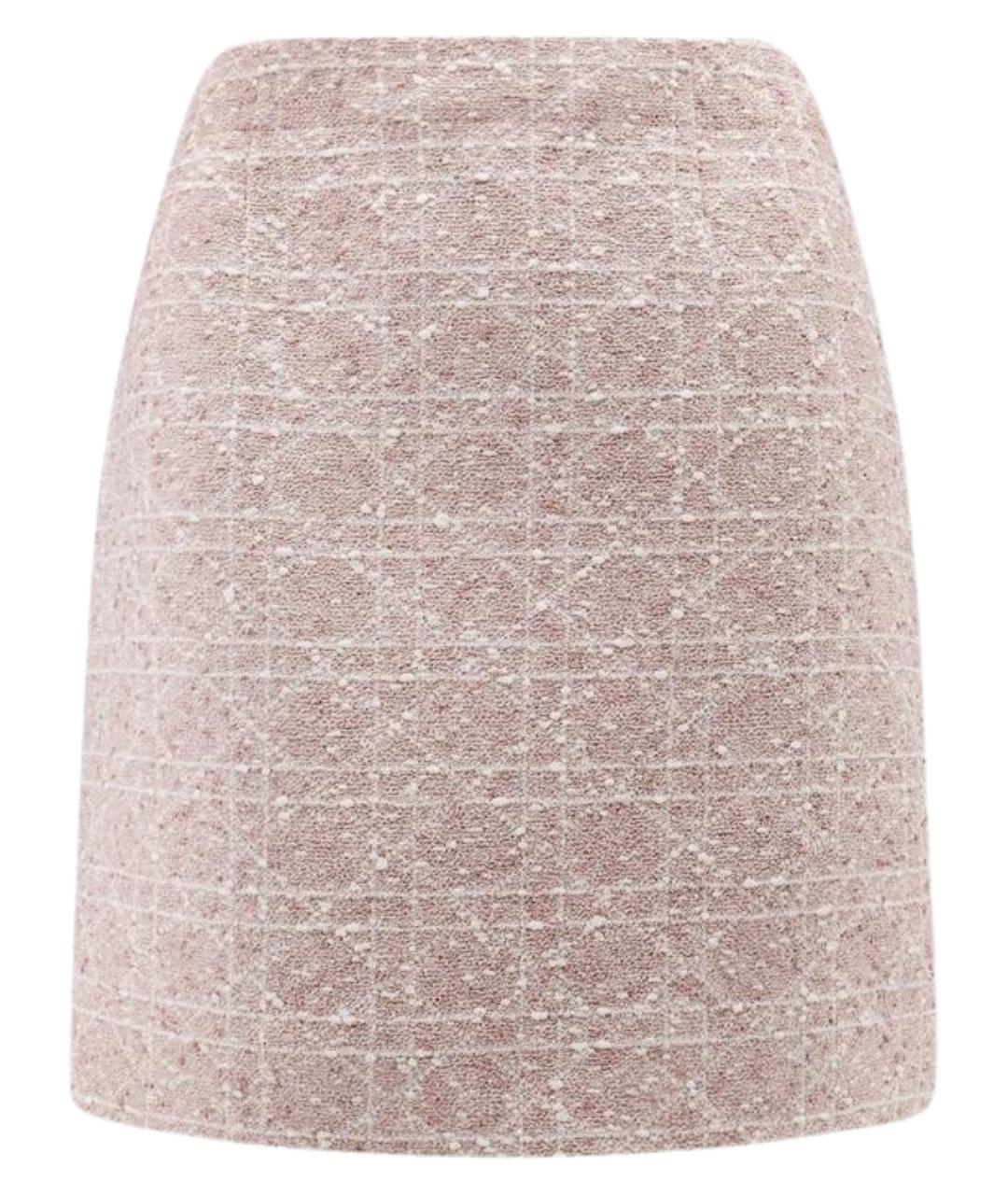 CHRISTIAN DIOR Розовая хлопковая юбка мини, фото 1