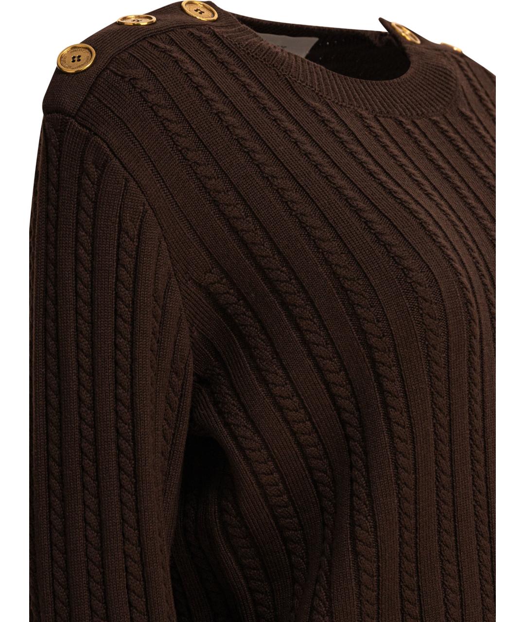 GOLDEN GOOSE DELUXE BRAND Коричневый шерстяной джемпер / свитер, фото 4