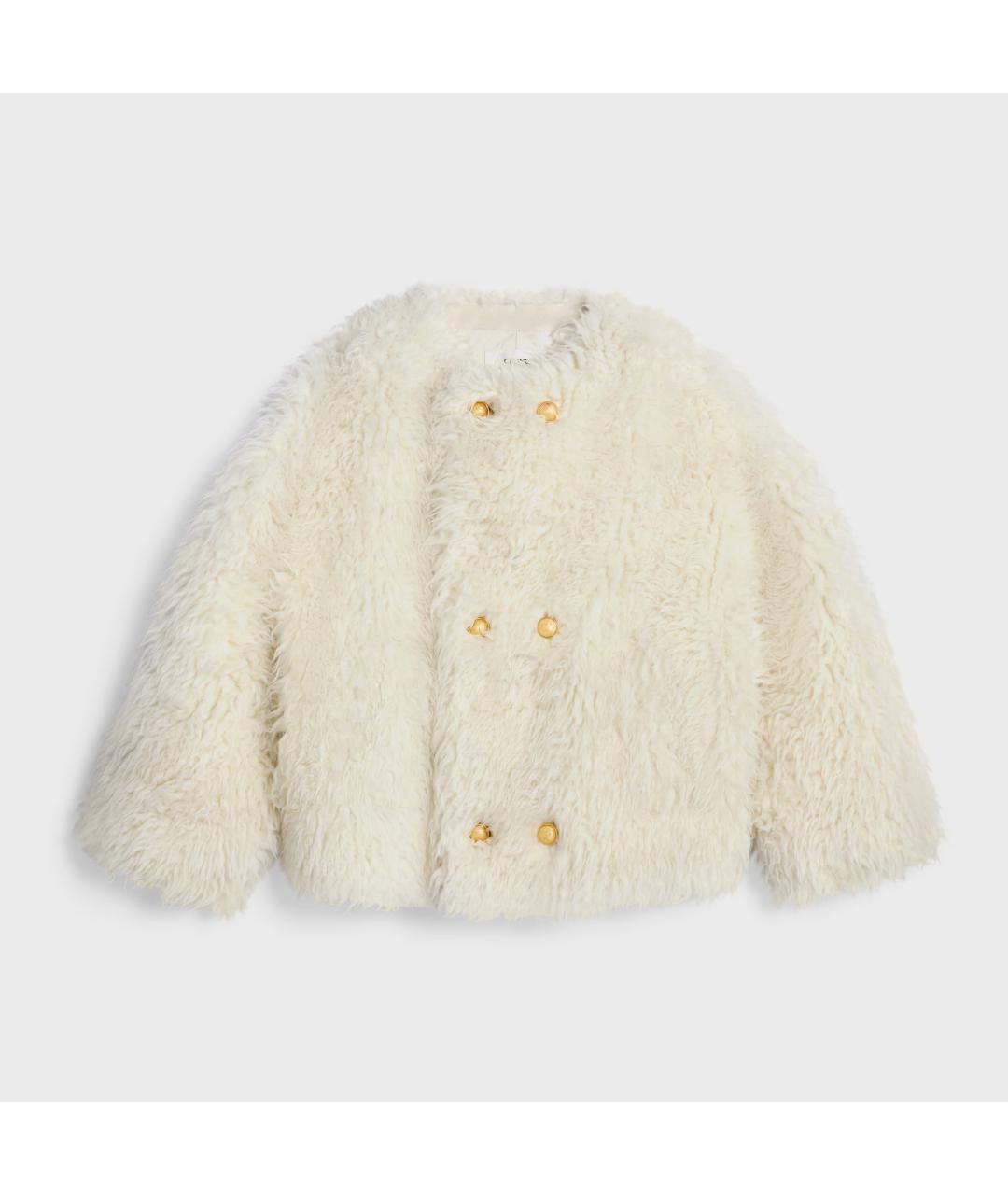 CELINE Белая шерстяная куртка, фото 1