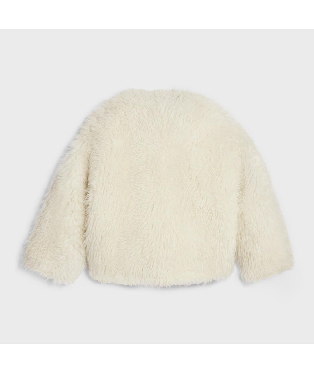 CELINE Белая шерстяная куртка, фото 2