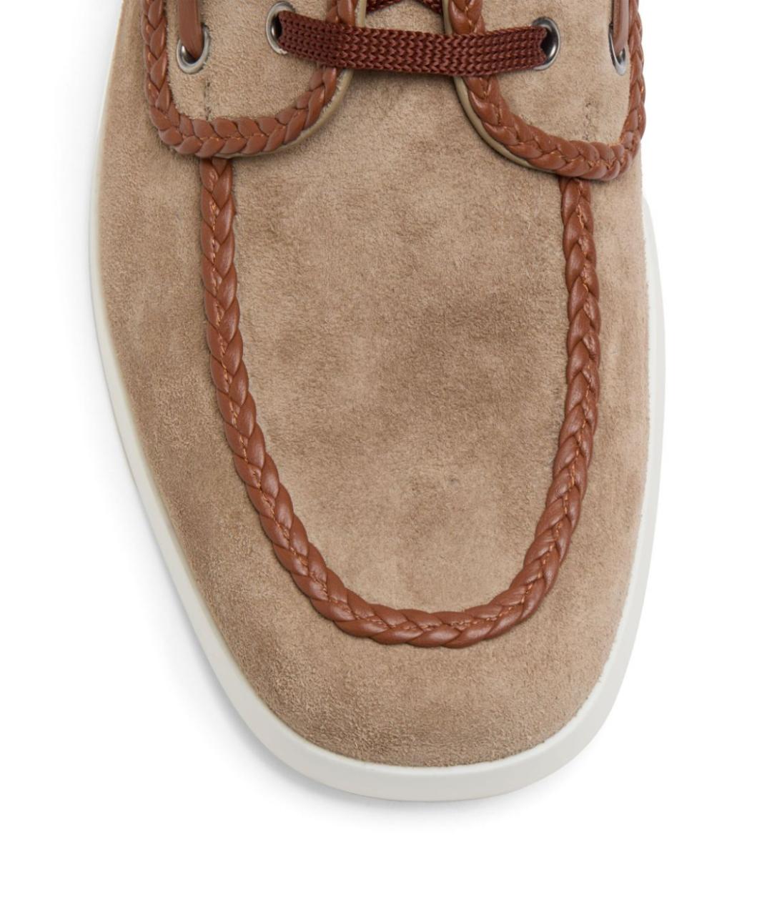 VALENTINO Коричневые замшевые лоферы, фото 5