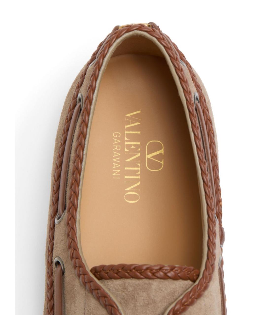 VALENTINO Коричневые замшевые лоферы, фото 7