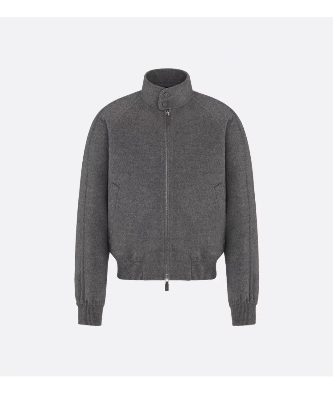 CHRISTIAN DIOR Серая шерстяная куртка, фото 1