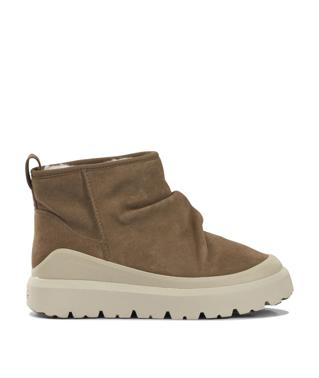 UGG AUSTRALIA Коричневые замшевые высокие ботинки, фото 1