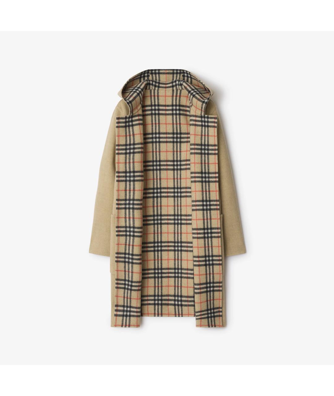 BURBERRY Бежевое шерстяное пальто, фото 3
