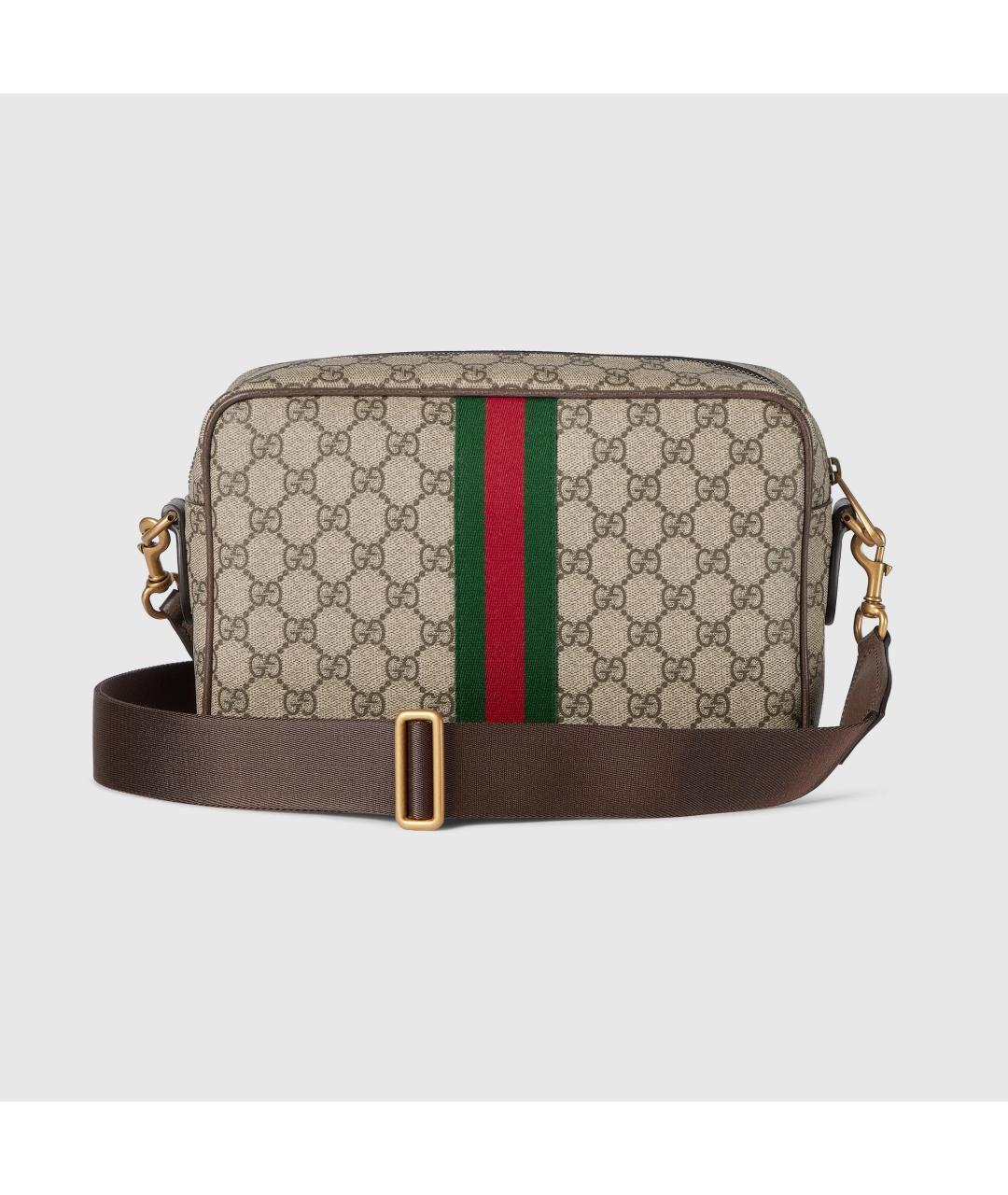 GUCCI Бежевая тканевая сумка на плечо, фото 7