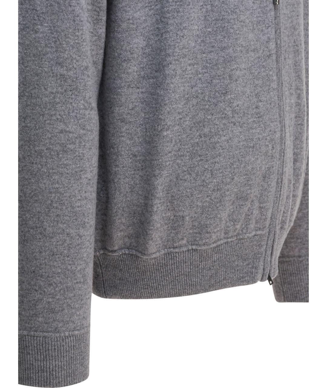 HERNO Серый кашемировый джемпер / свитер, фото 4