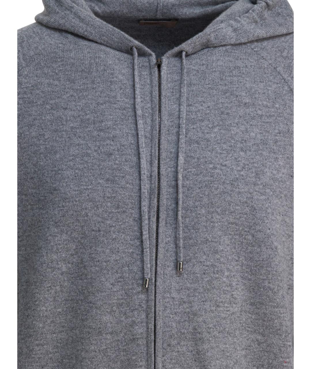 HERNO Серый кашемировый джемпер / свитер, фото 3