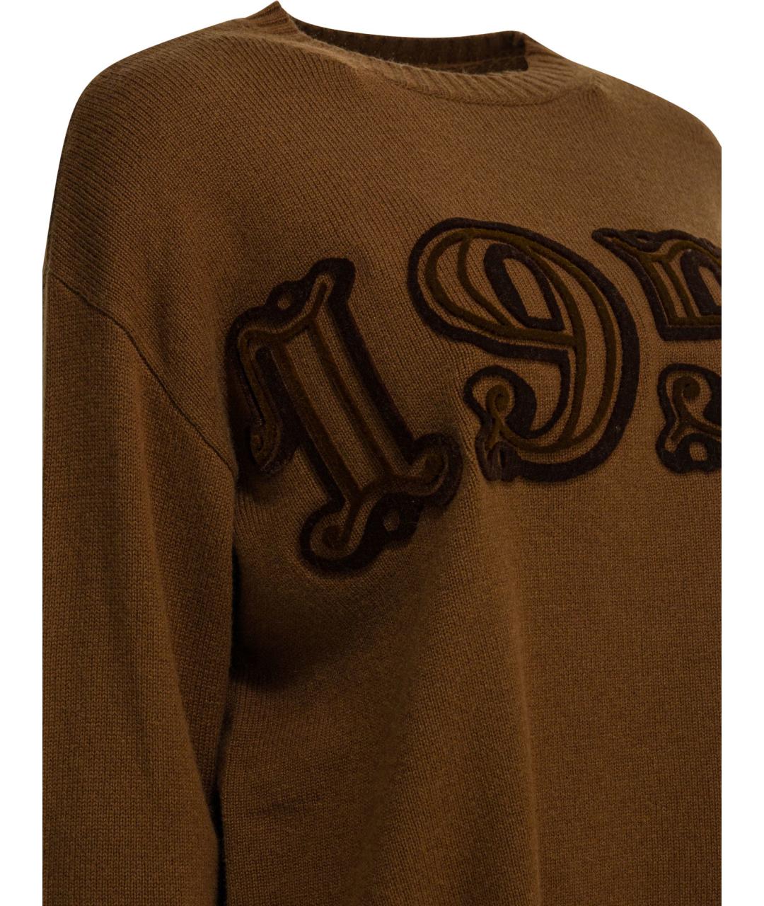 MAX MARA Коричневый шерстяной джемпер / свитер, фото 4