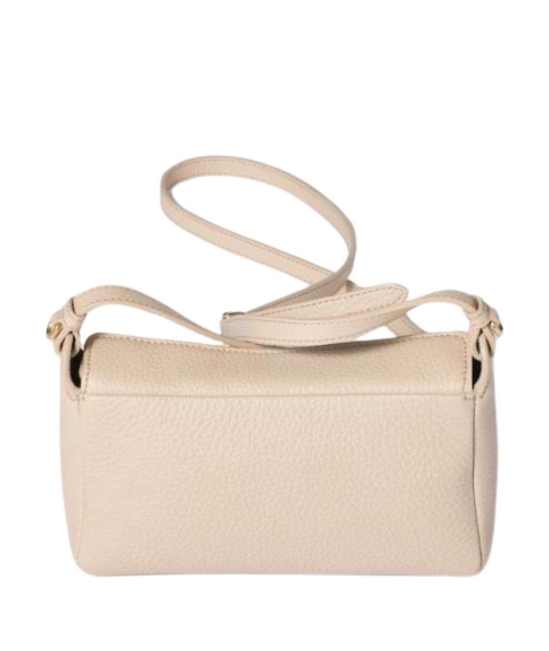 MIU MIU Бежевая кожаная сумка через плечо, фото 3