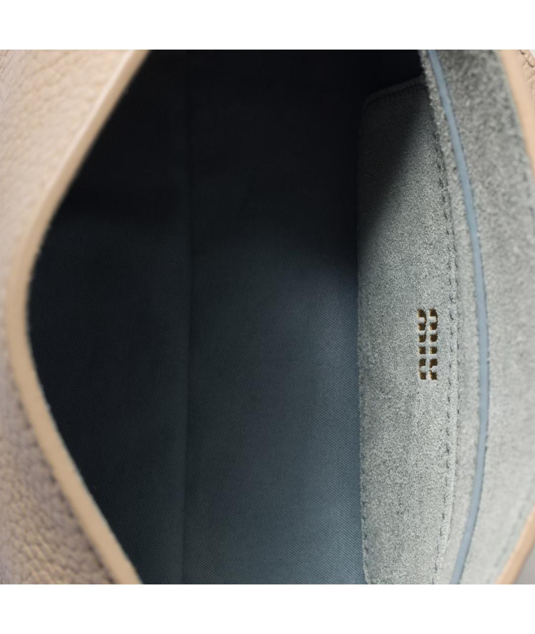 MIU MIU Бежевая кожаная сумка через плечо, фото 4