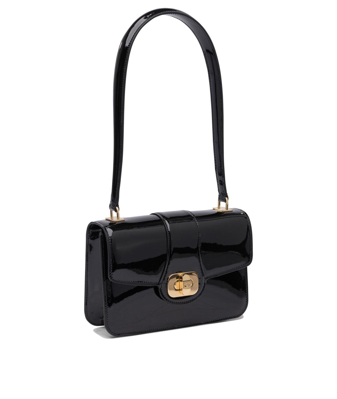 CELINE Черная кожаная сумка через плечо, фото 2