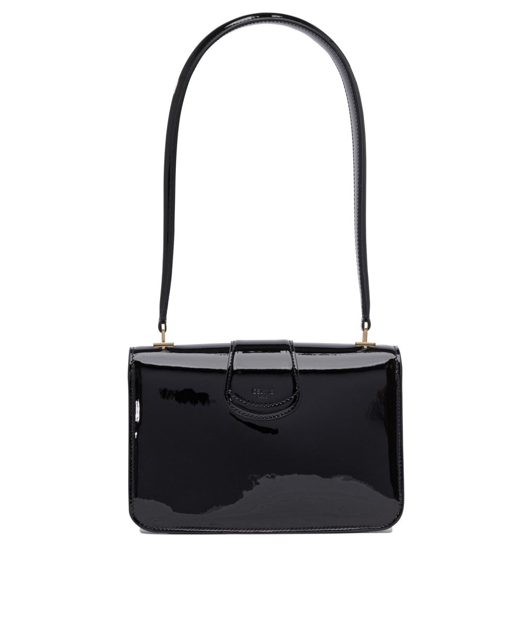 CELINE Черная кожаная сумка через плечо, фото 3