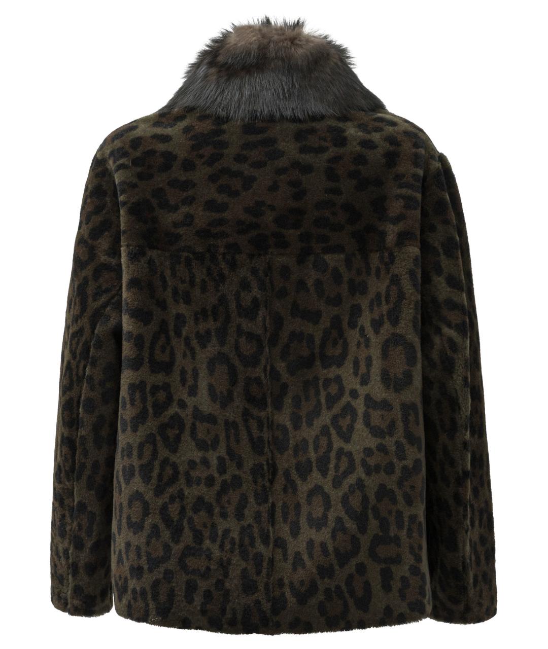 FURLING BY GIANI Зеленые кожаное пальто, фото 3