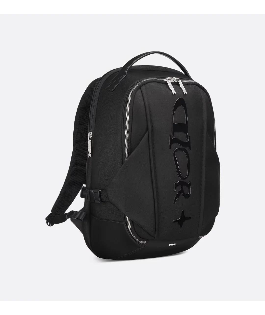 CHRISTIAN DIOR Черный тканевый рюкзак, фото 2