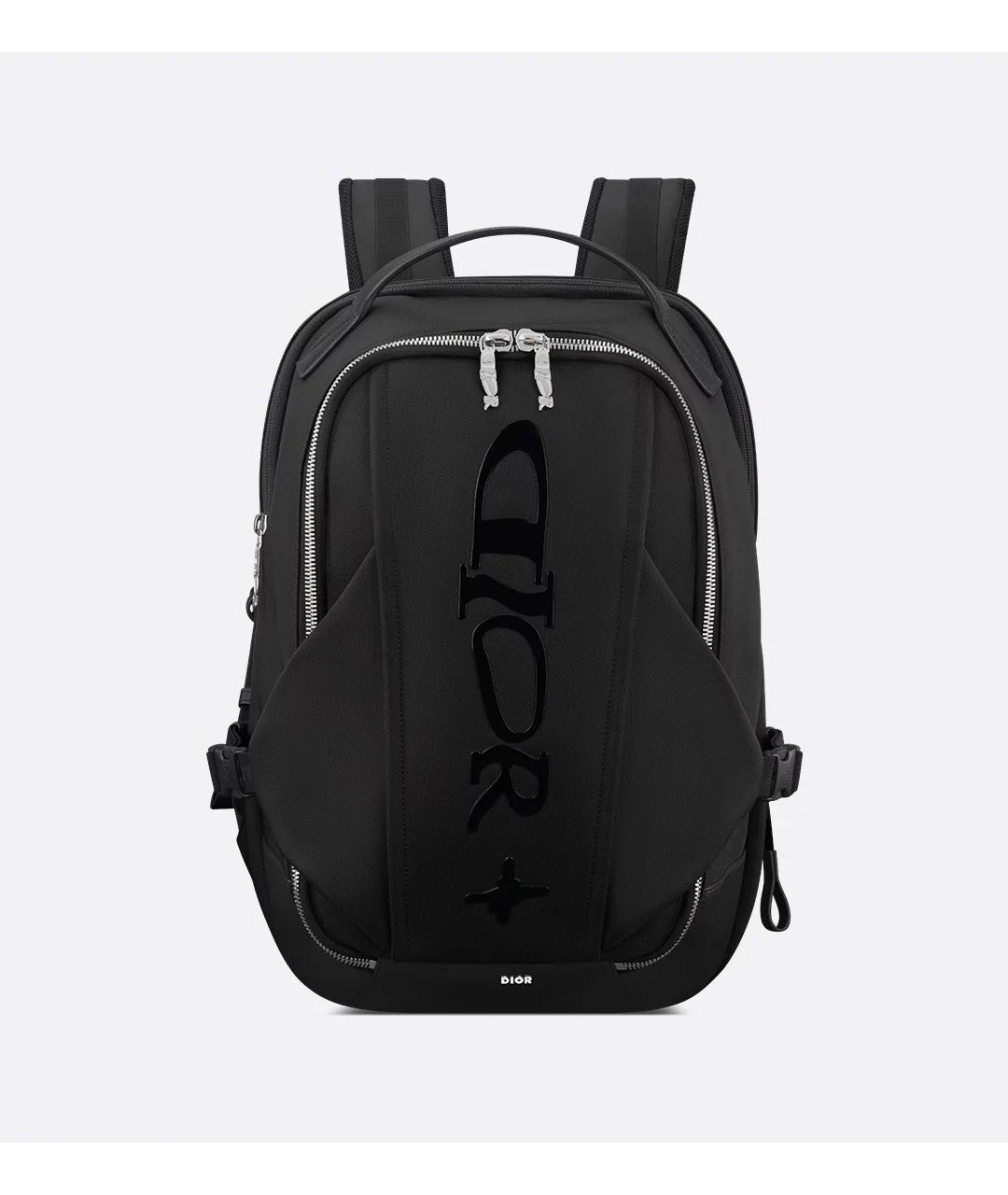 CHRISTIAN DIOR Черный тканевый рюкзак, фото 6