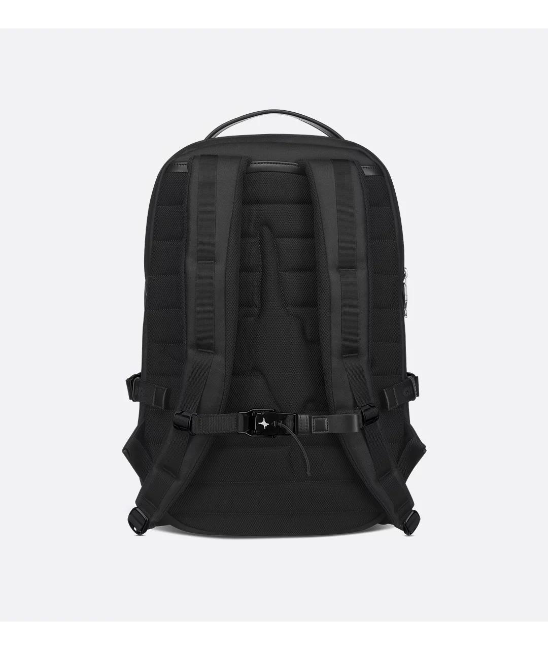 CHRISTIAN DIOR Черный тканевый рюкзак, фото 4