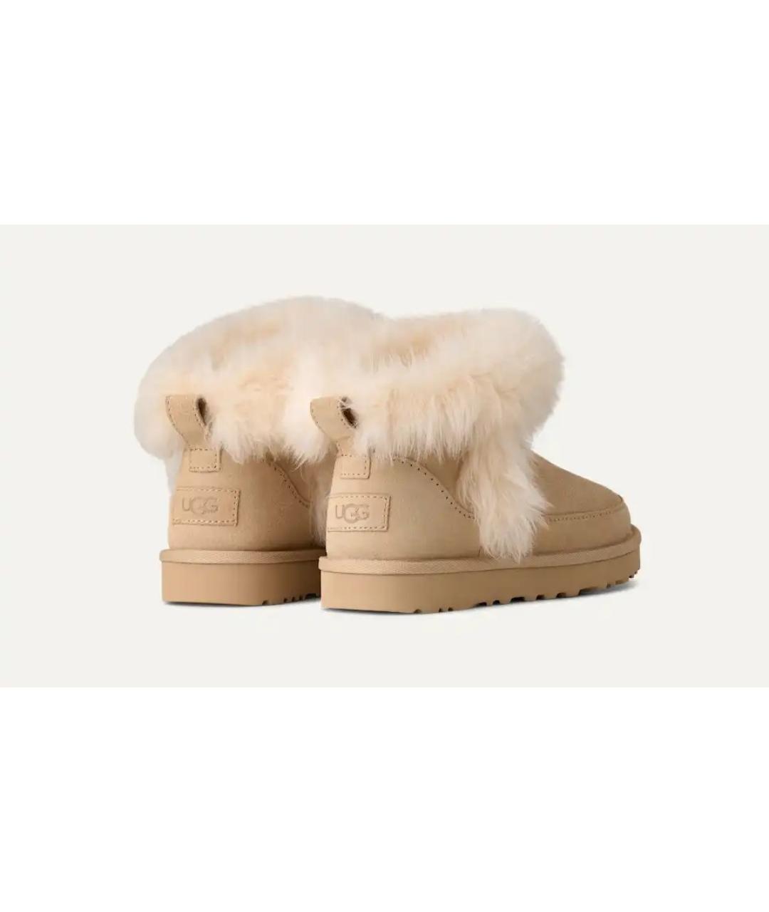 UGG AUSTRALIA Бежевые замшевые ботинки, фото 3