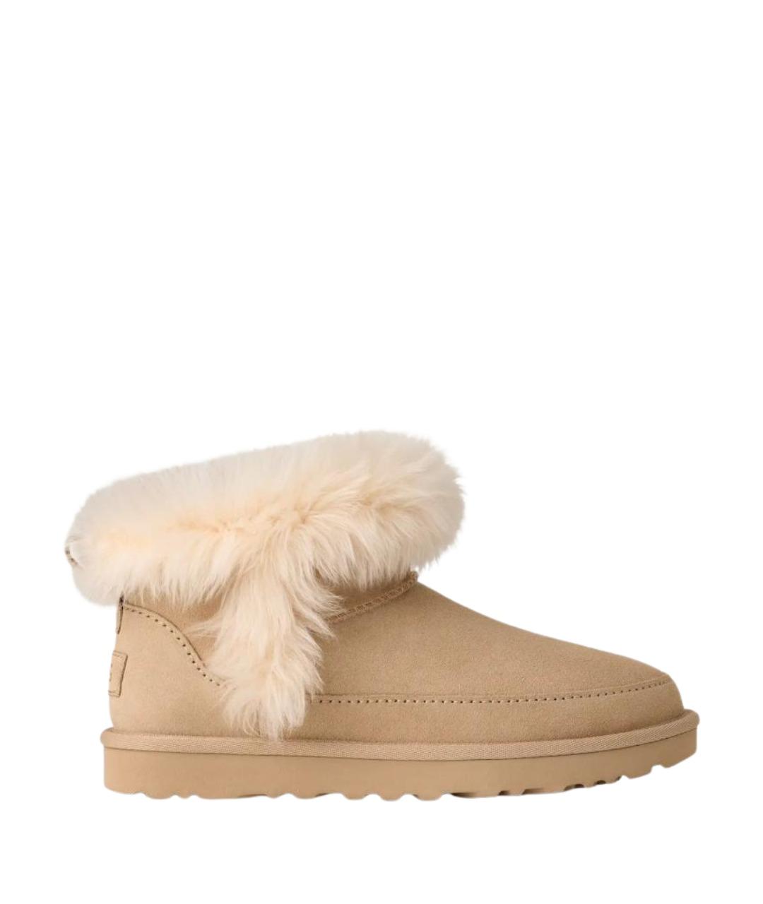 UGG AUSTRALIA Бежевые замшевые ботинки, фото 1