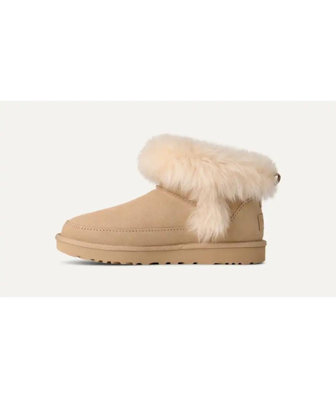 UGG AUSTRALIA Бежевые замшевые ботинки, фото 2
