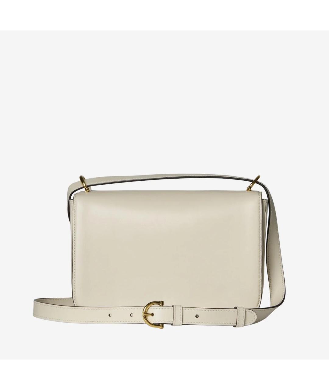 GUCCI Белая кожаная сумка через плечо, фото 2