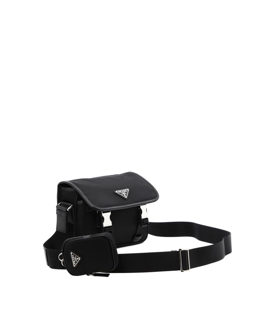PRADA Черная синтетическая сумка на плечо, фото 3