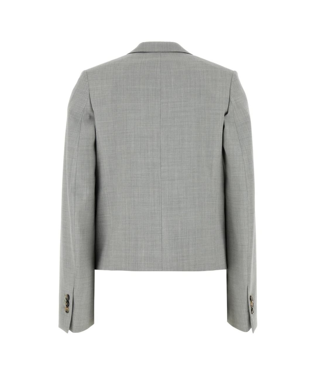 LOEWE Серый шерстяной жакет/пиджак, фото 2