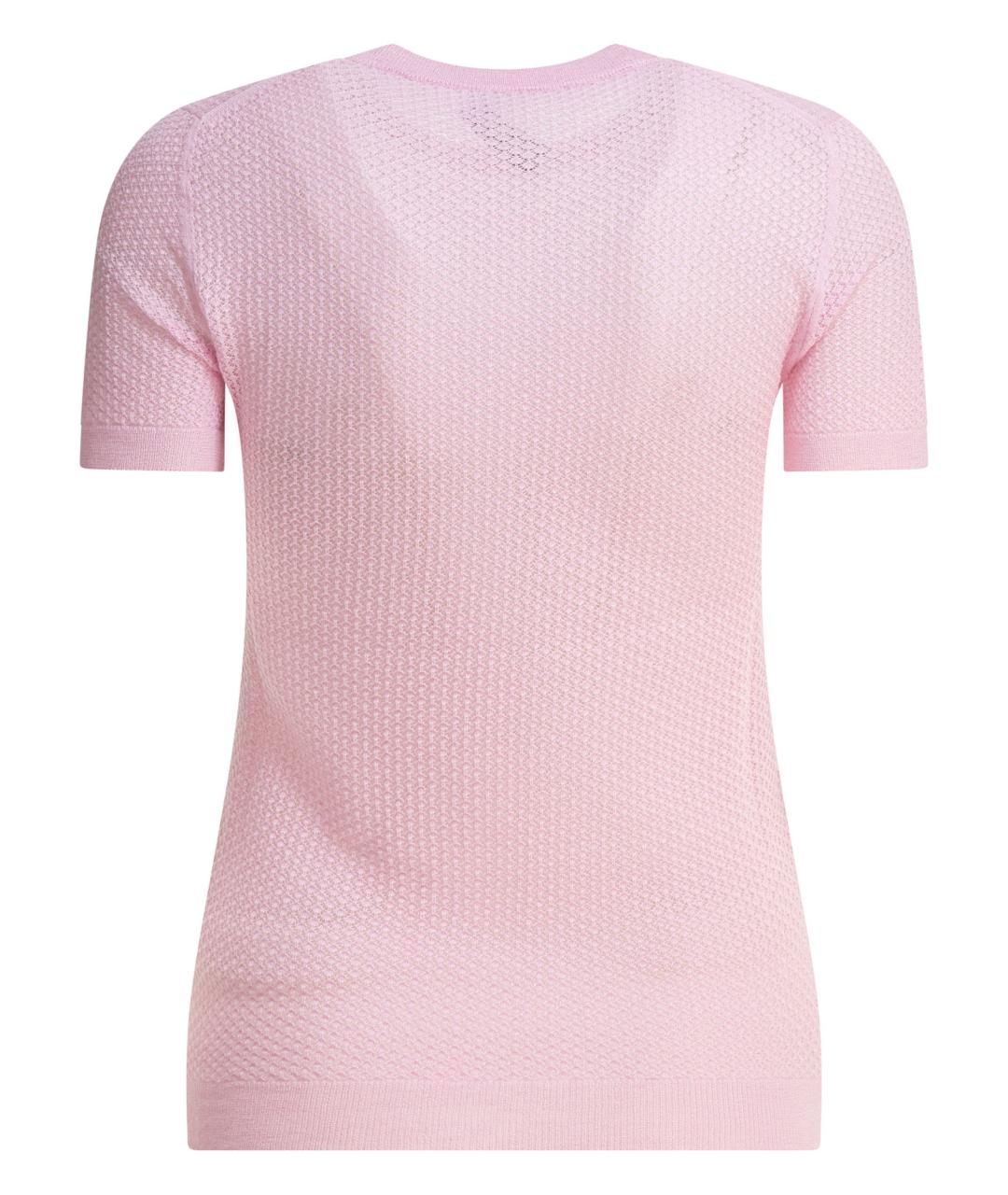 MIU MIU Розовый кашемировый джемпер / свитер, фото 2