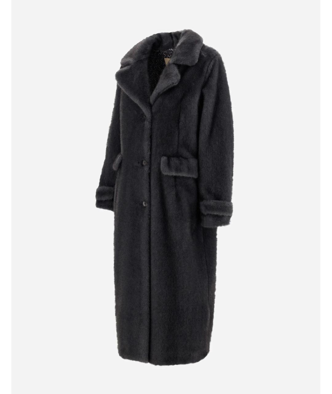 HERNO Серое полиэстеровое пальто, фото 2