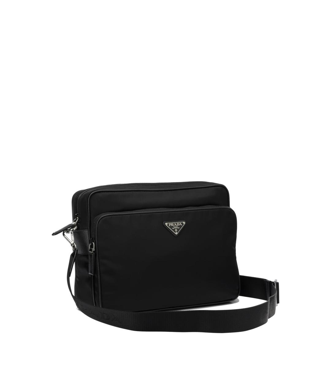 PRADA Черная синтетическая сумка на плечо, фото 2