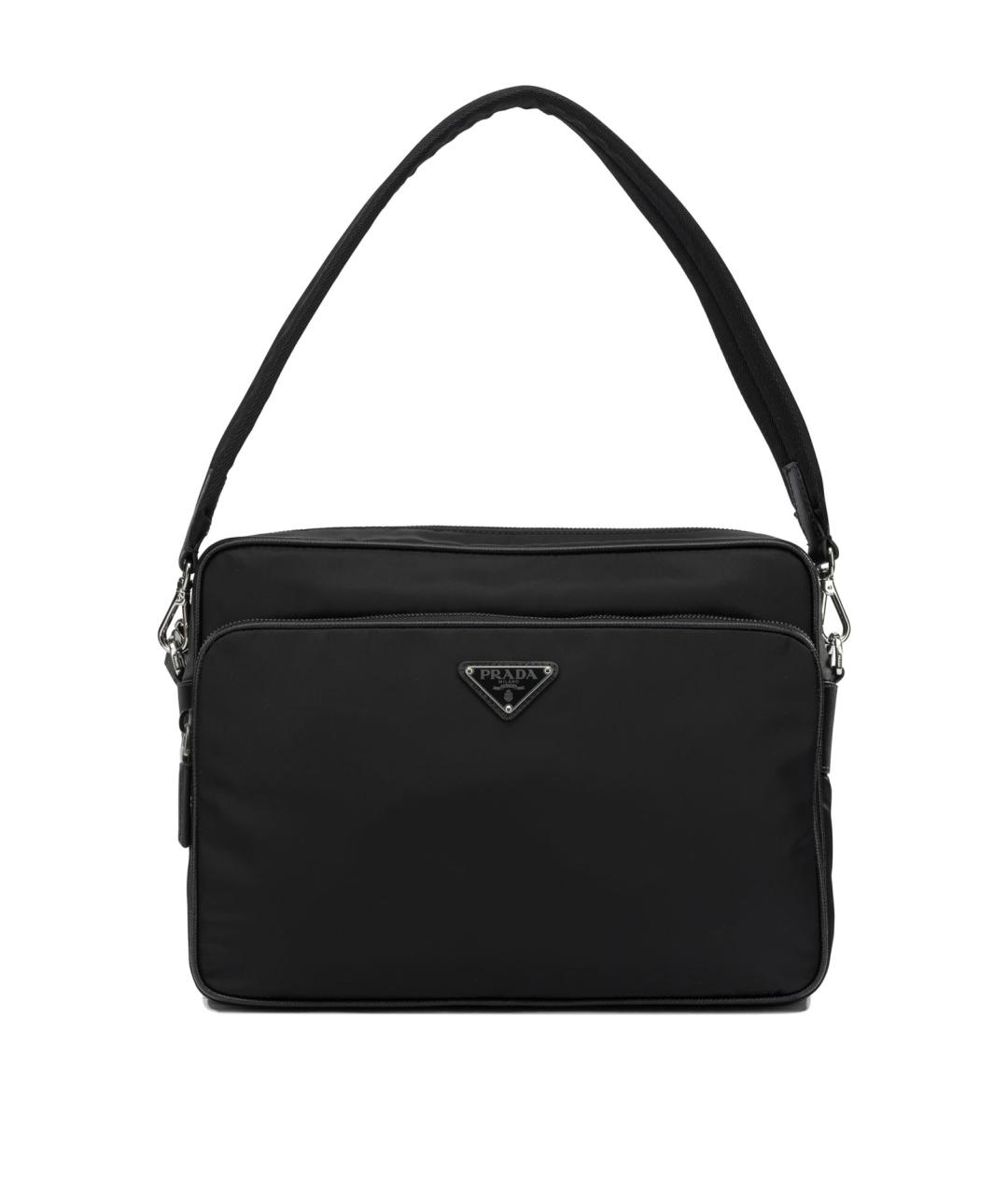 PRADA Черная синтетическая сумка на плечо, фото 1