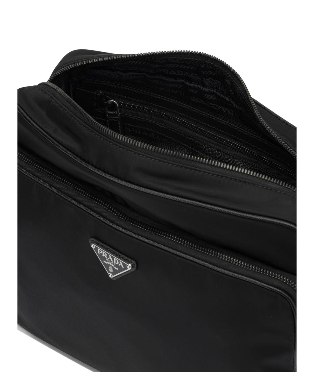 PRADA Черная синтетическая сумка на плечо, фото 5