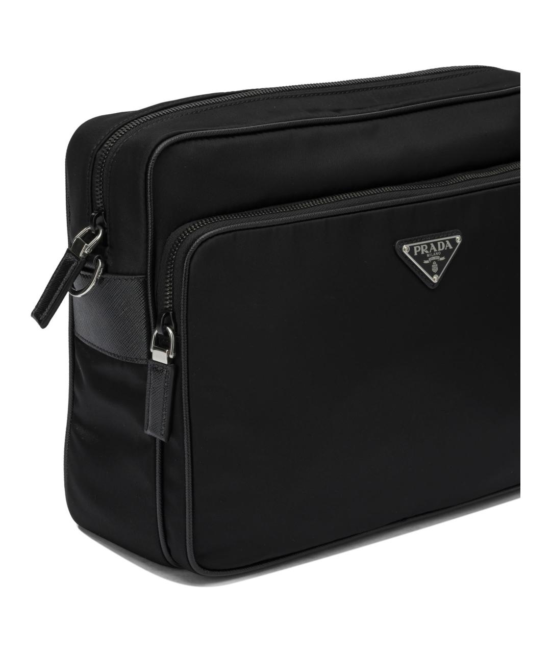 PRADA Черная синтетическая сумка на плечо, фото 4