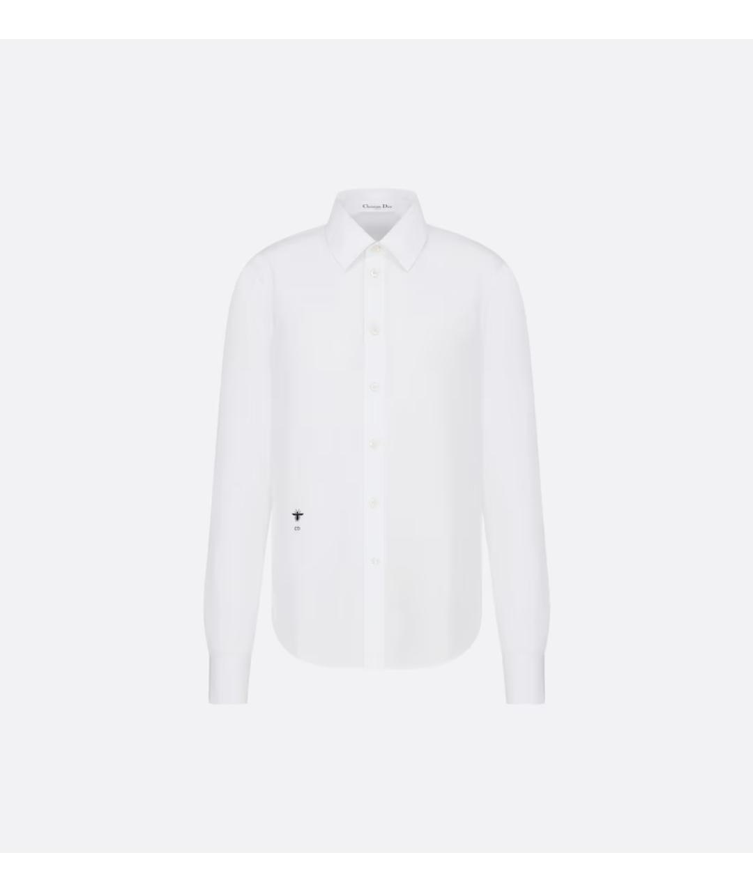 CHRISTIAN DIOR Белая хлопковая рубашка, фото 4