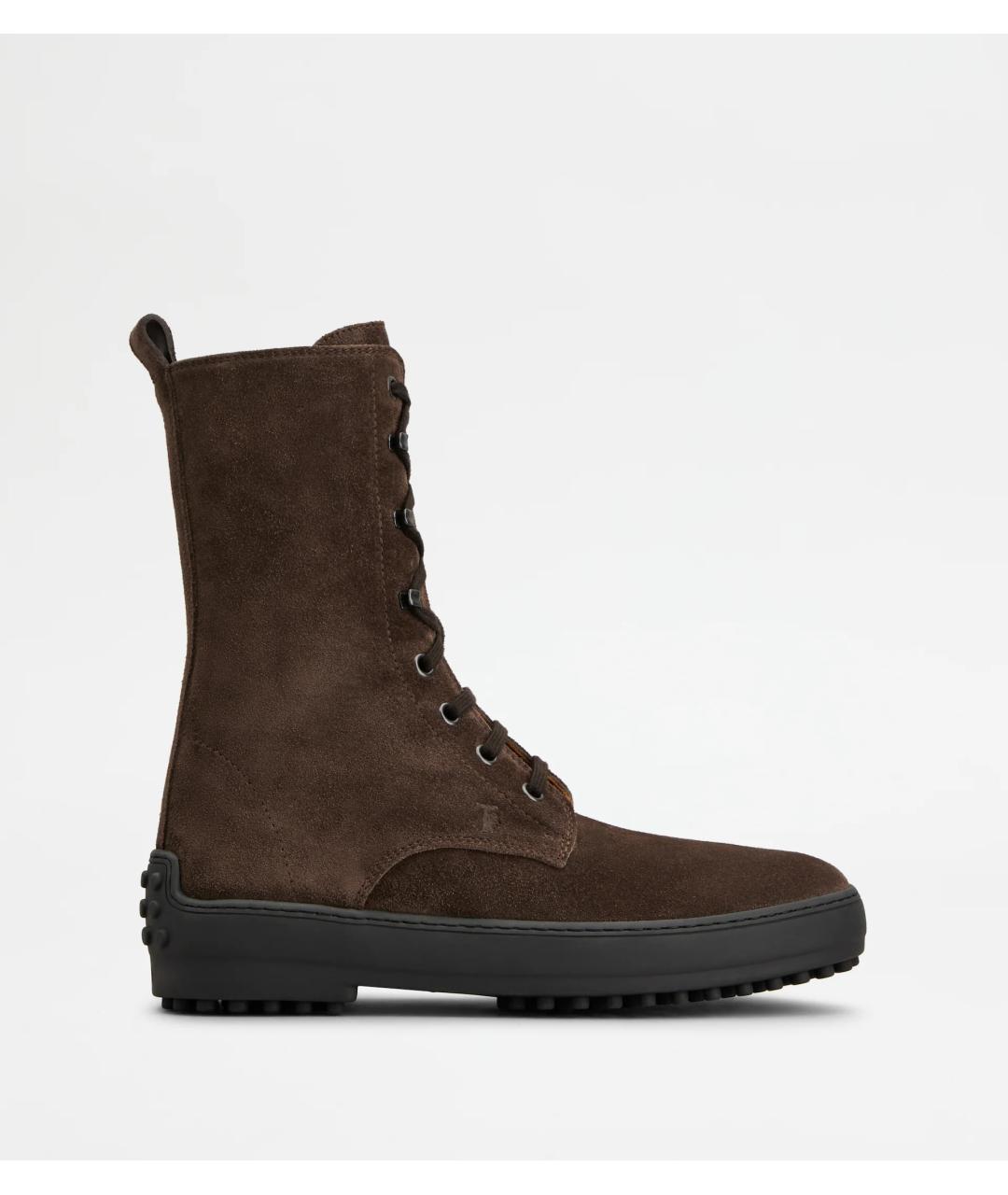 TOD'S Коричневые замшевые ботинки, фото 1
