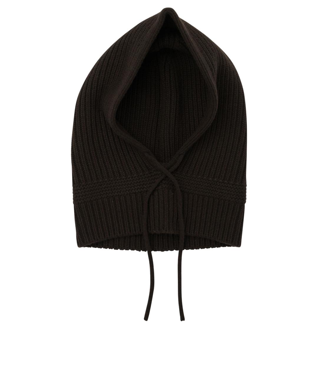 MIU MIU Коричневый шерстяной капюшон, фото 1