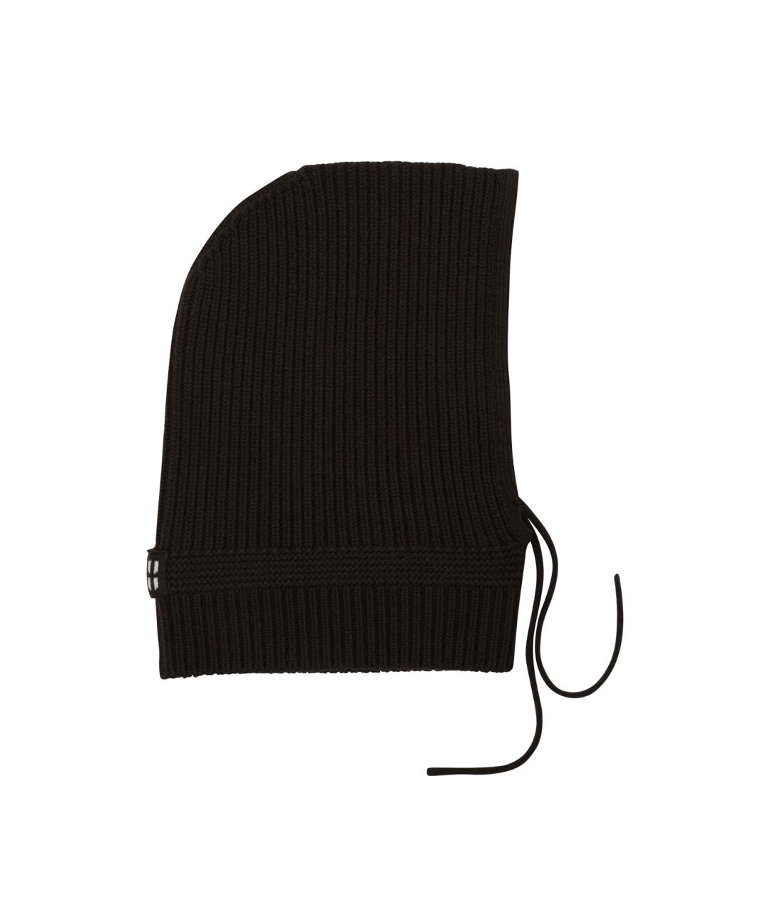 MIU MIU Коричневый шерстяной капюшон, фото 2