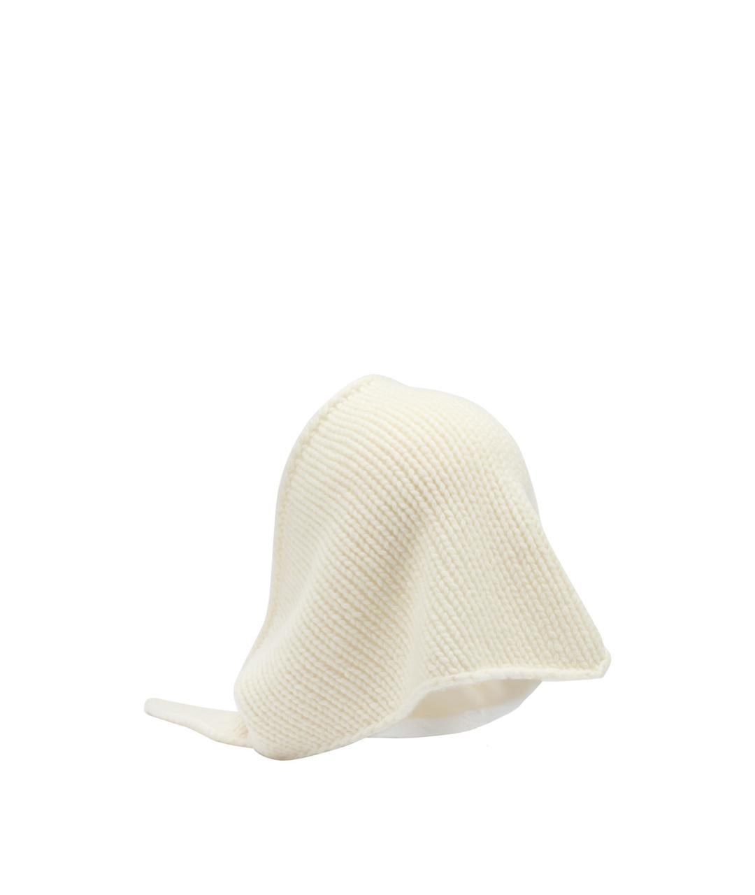 CELINE Белый кашемировый шарф, фото 3