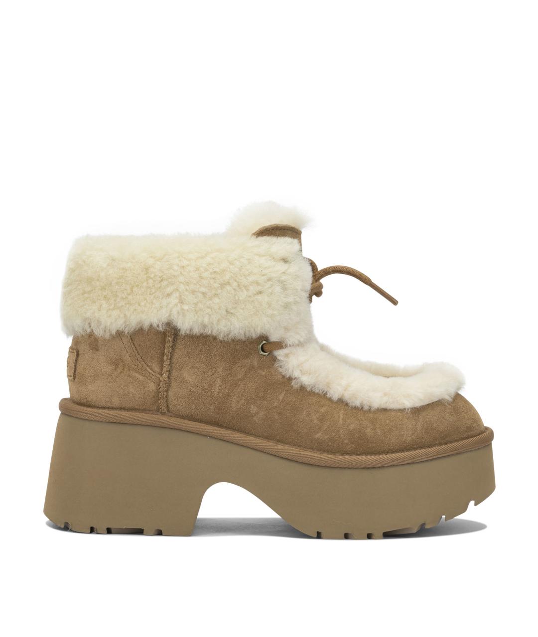 UGG AUSTRALIA Коричневые замшевые ботинки, фото 1