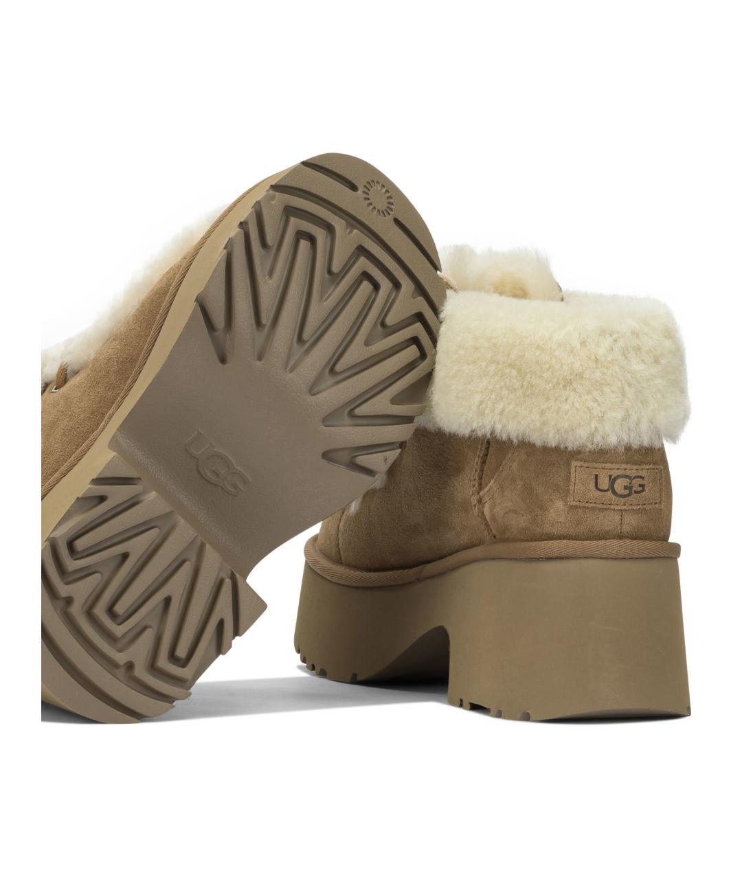 UGG AUSTRALIA Коричневые замшевые ботинки, фото 5