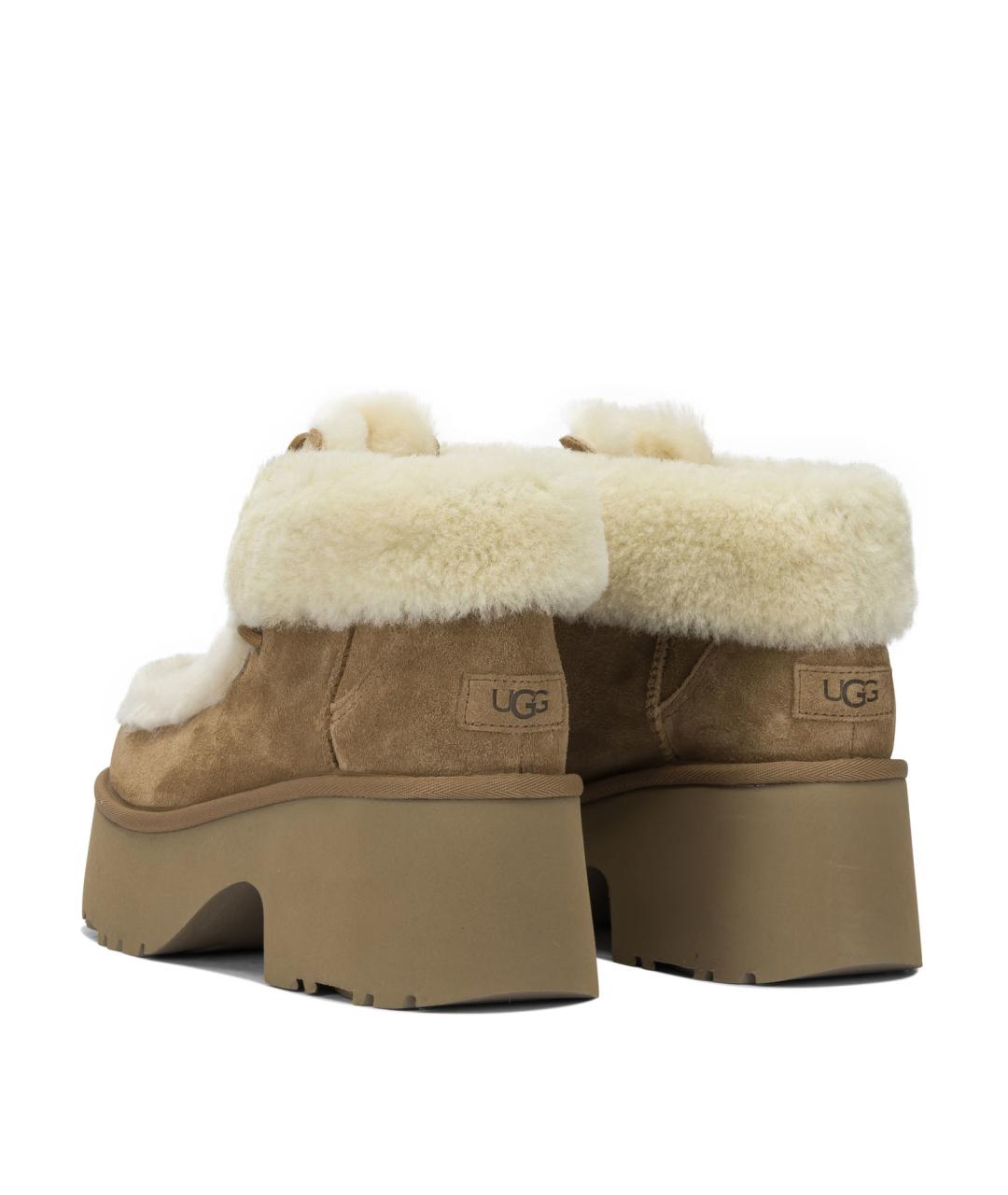 UGG AUSTRALIA Коричневые замшевые ботинки, фото 4
