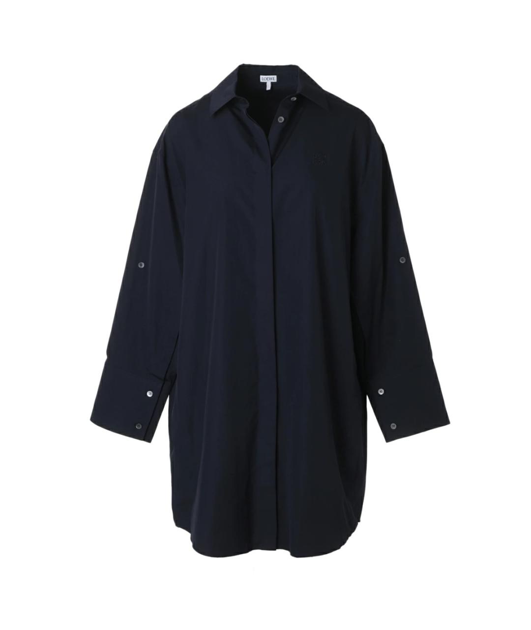 LOEWE Синее хлопковое повседневное платье, фото 1